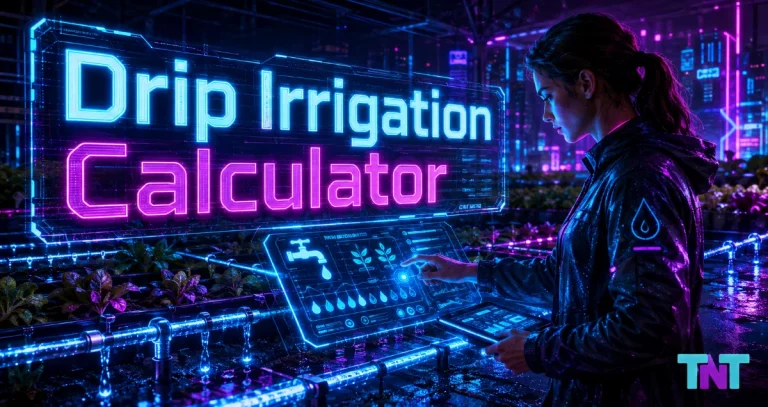 Drip Irrigation Calculator for Emitter Flow, Zone GPH, Watering Time, Gallons per Run, and Weekly Use