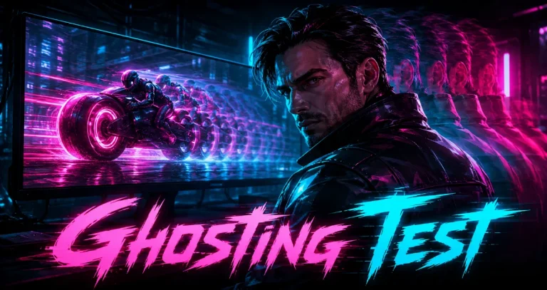 Monitor Ghosting Test for Motion Trails, Overshoot, and Response Behavior