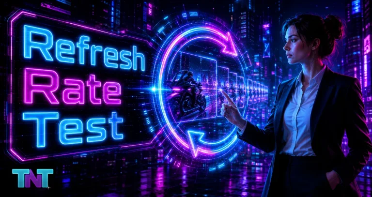 Refresh Rate Test for Estimated Hz, Frame Timing, and Display Stability