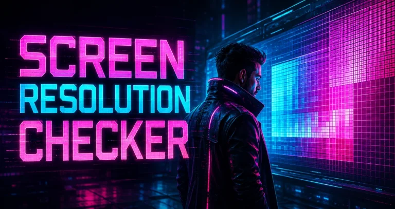 Screen Resolution Checker for Display Size, Viewport, DPR, and Pixels